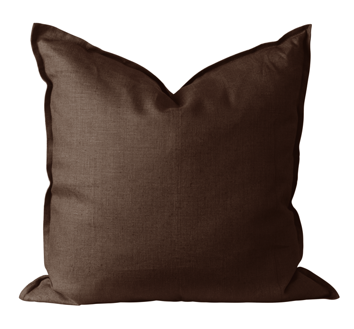 Calm kussenhoes linnen 50x50 cm - Chocolate Brown - Scandi Living