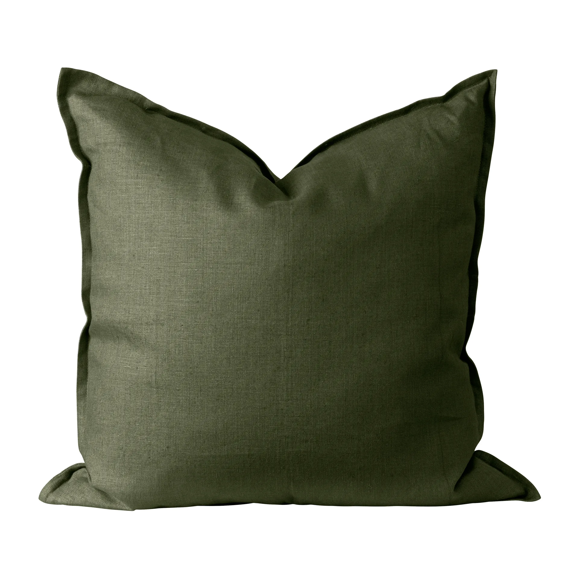 Calm kussenhoes linnen 50x50 cm, Forest Green Scandi Living