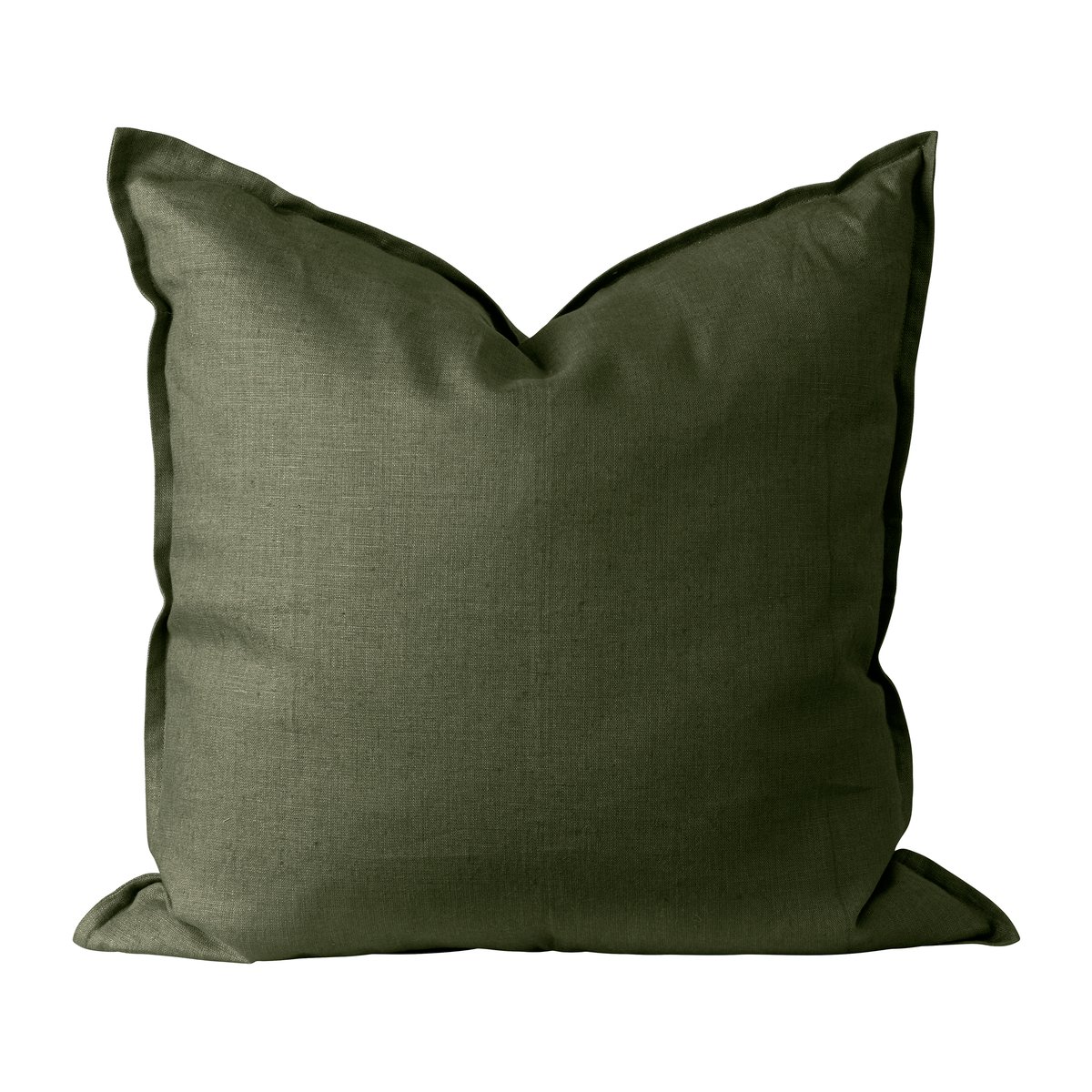 Scandi Living Calm kussenhoes linnen 50x50 cm Forest Green