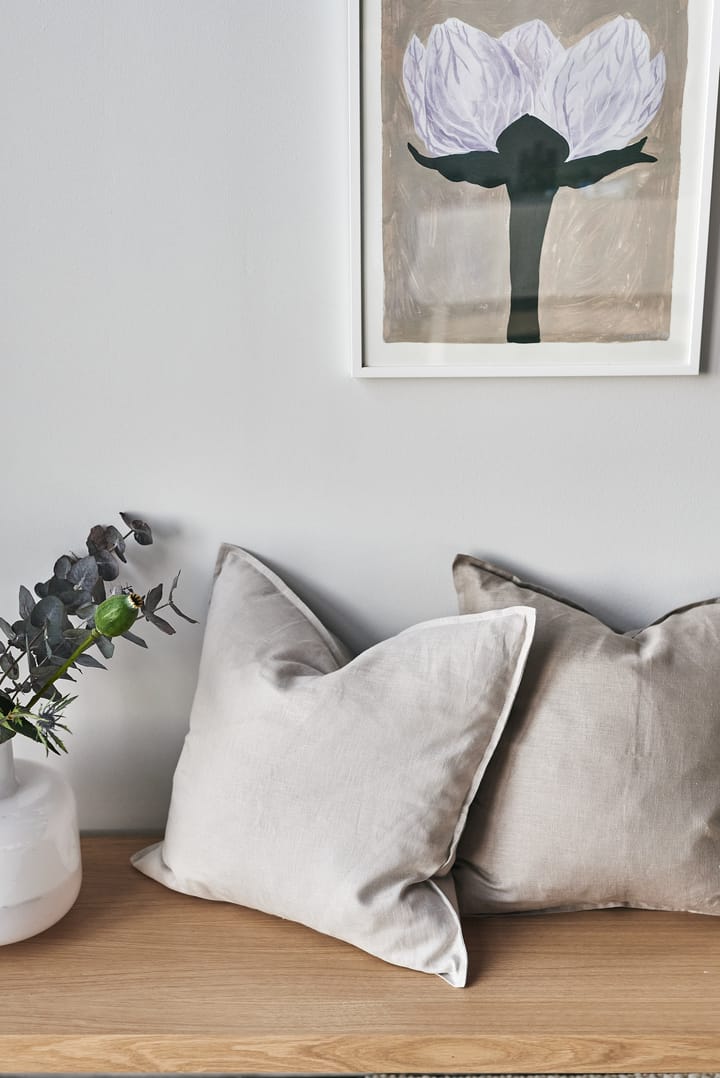 Calm kussenhoes linnen 50x50 cm, Greige Scandi Living