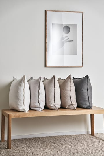 Calm kussenhoes linnen 50x50 cm - Greige - Scandi Living