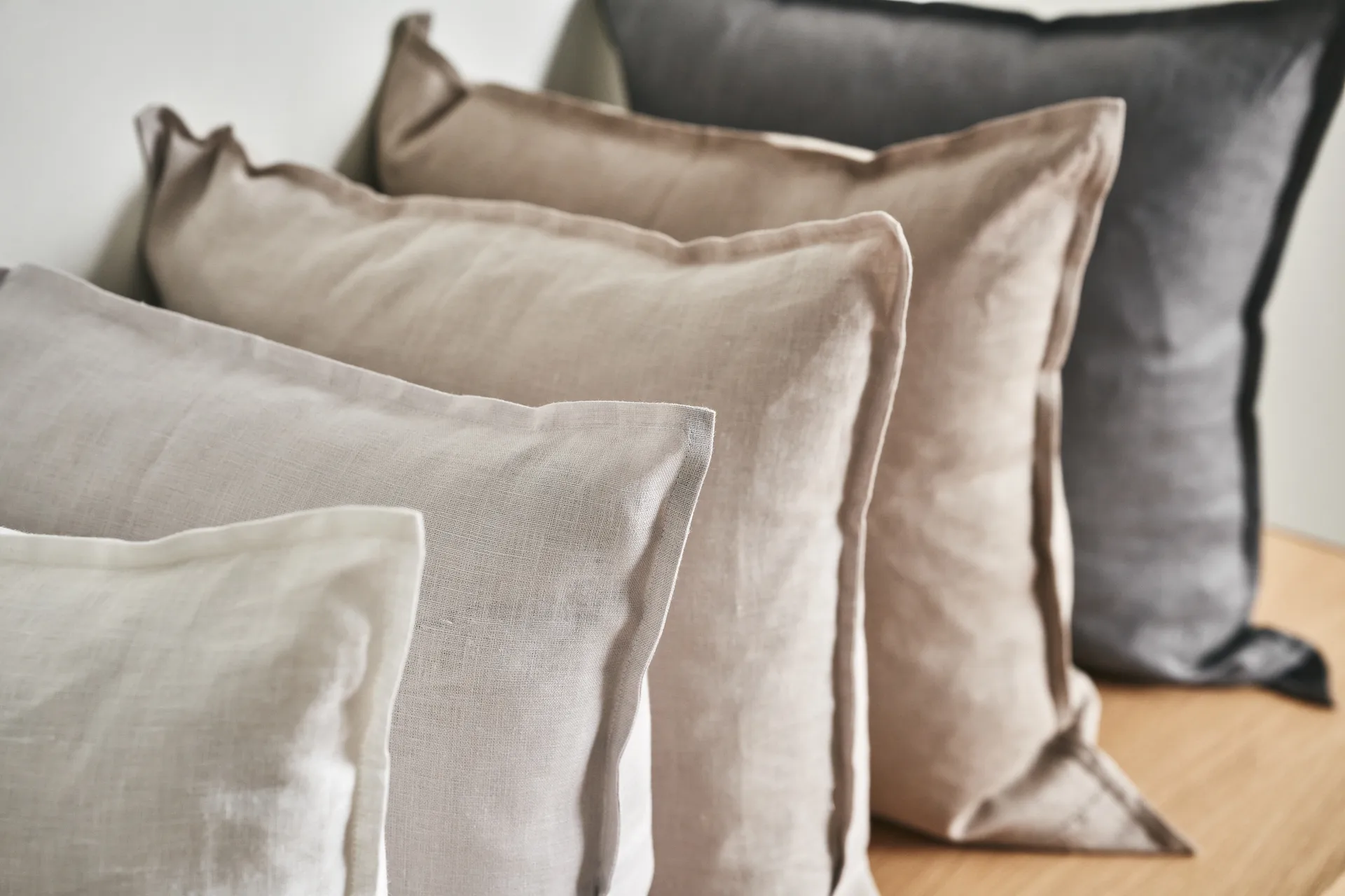 Calm kussenhoes linnen 50x50 cm, Icy Grey Scandi Living