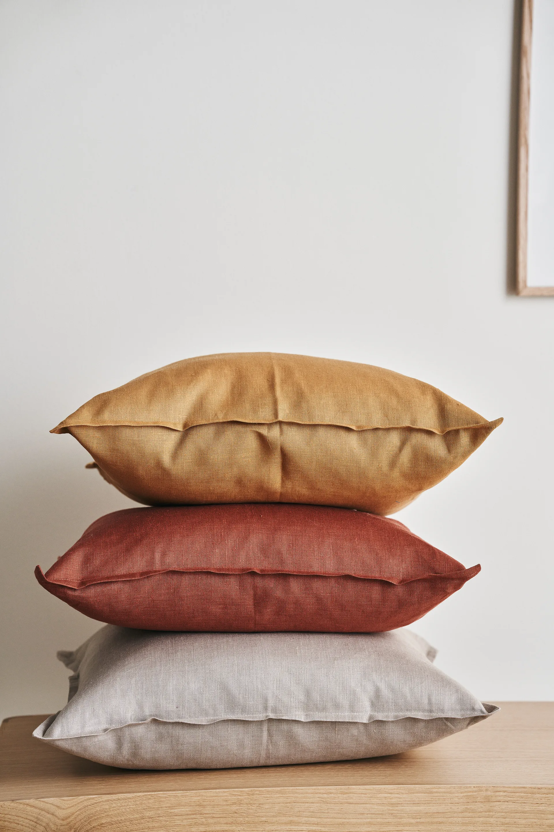 Calm kussenhoes linnen 50x50 cm, Rust Scandi Living