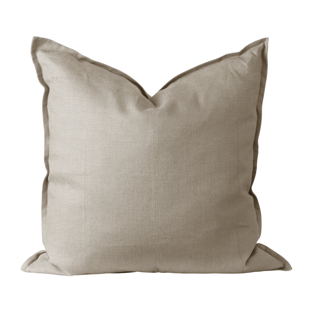 Scandi Living Calm kussenhoes linnen 50x50 cm Sand | Scandinavisch Interieur | Kussenhoezen | Beige