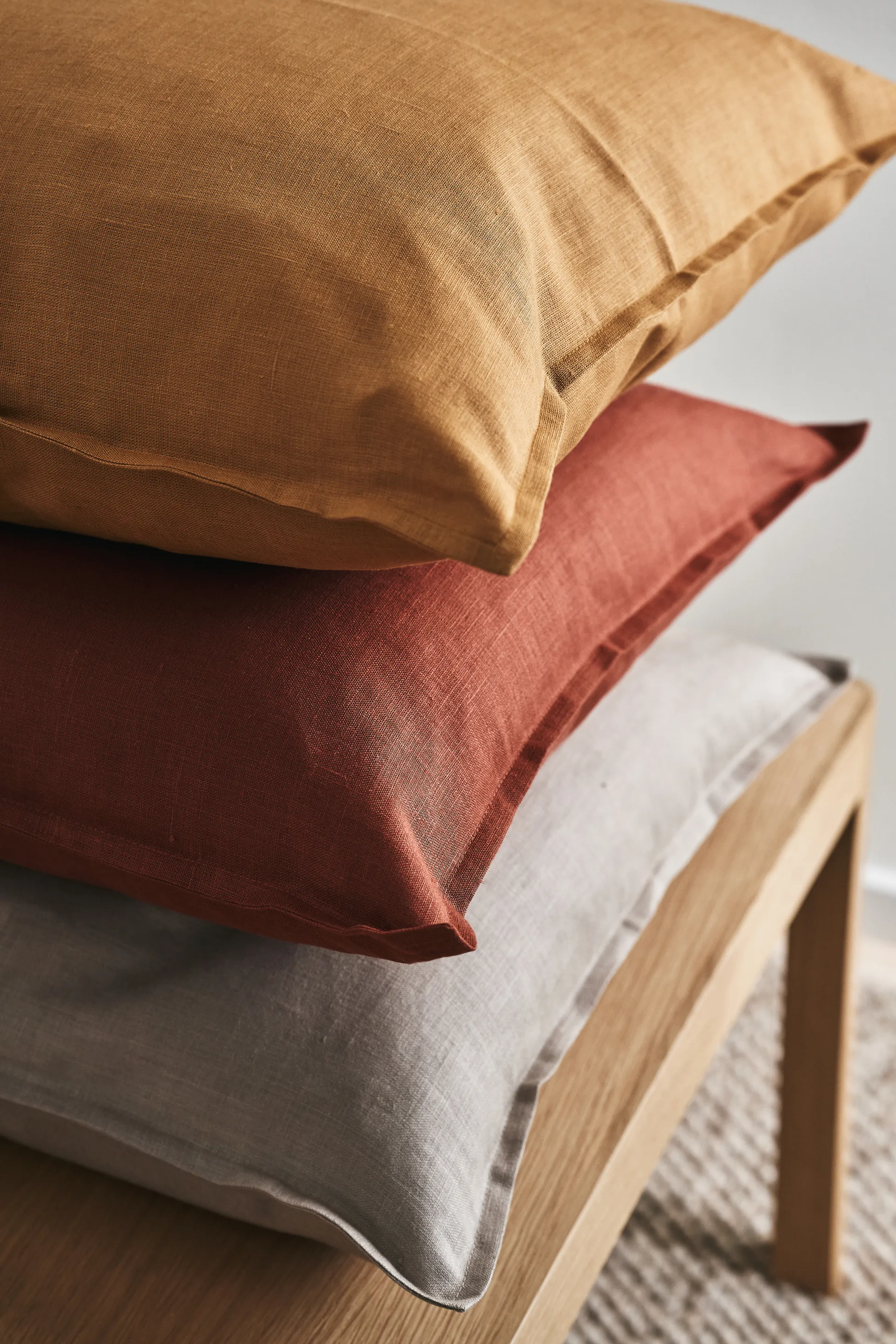 Calm kussenhoes linnen 50x50 cm, Sand  Scandi Living