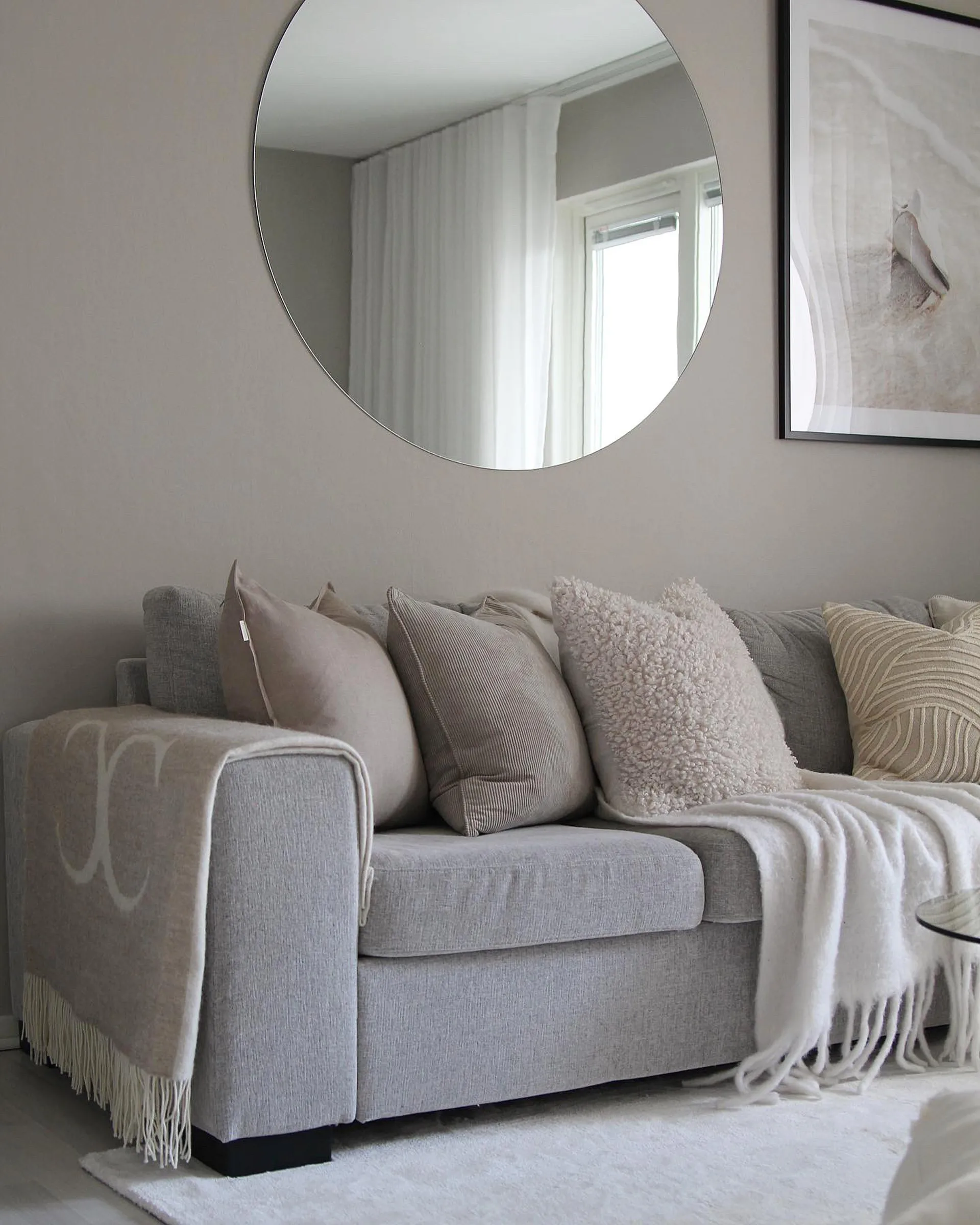 Calm kussenhoes linnen 50x50 cm, Sand  Scandi Living
