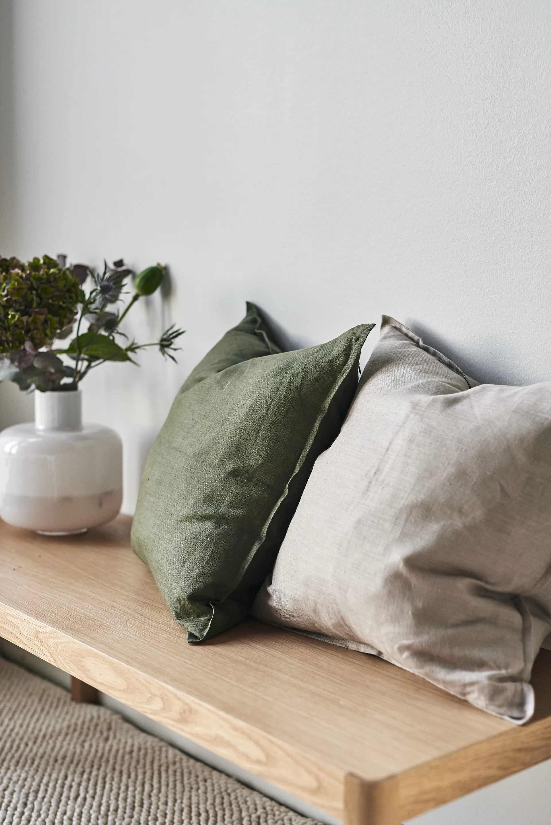 Calm kussenhoes linnen 50x50 cm, Sand  Scandi Living