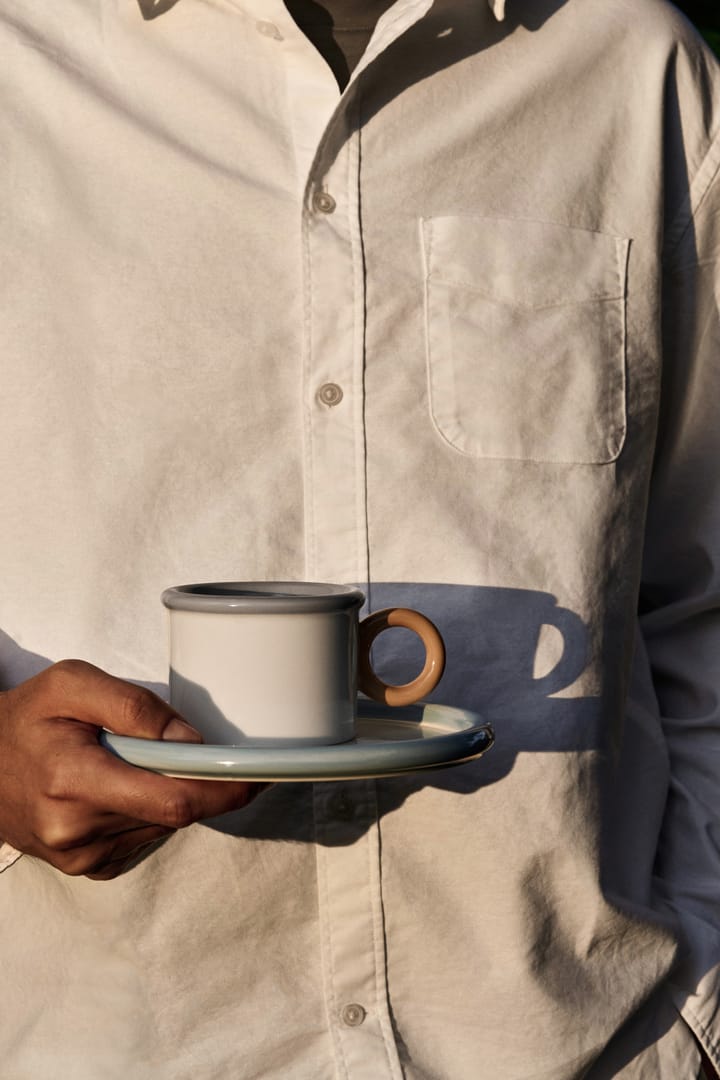 Chunky kop met schotel, Blauw-grijs Scandi Living