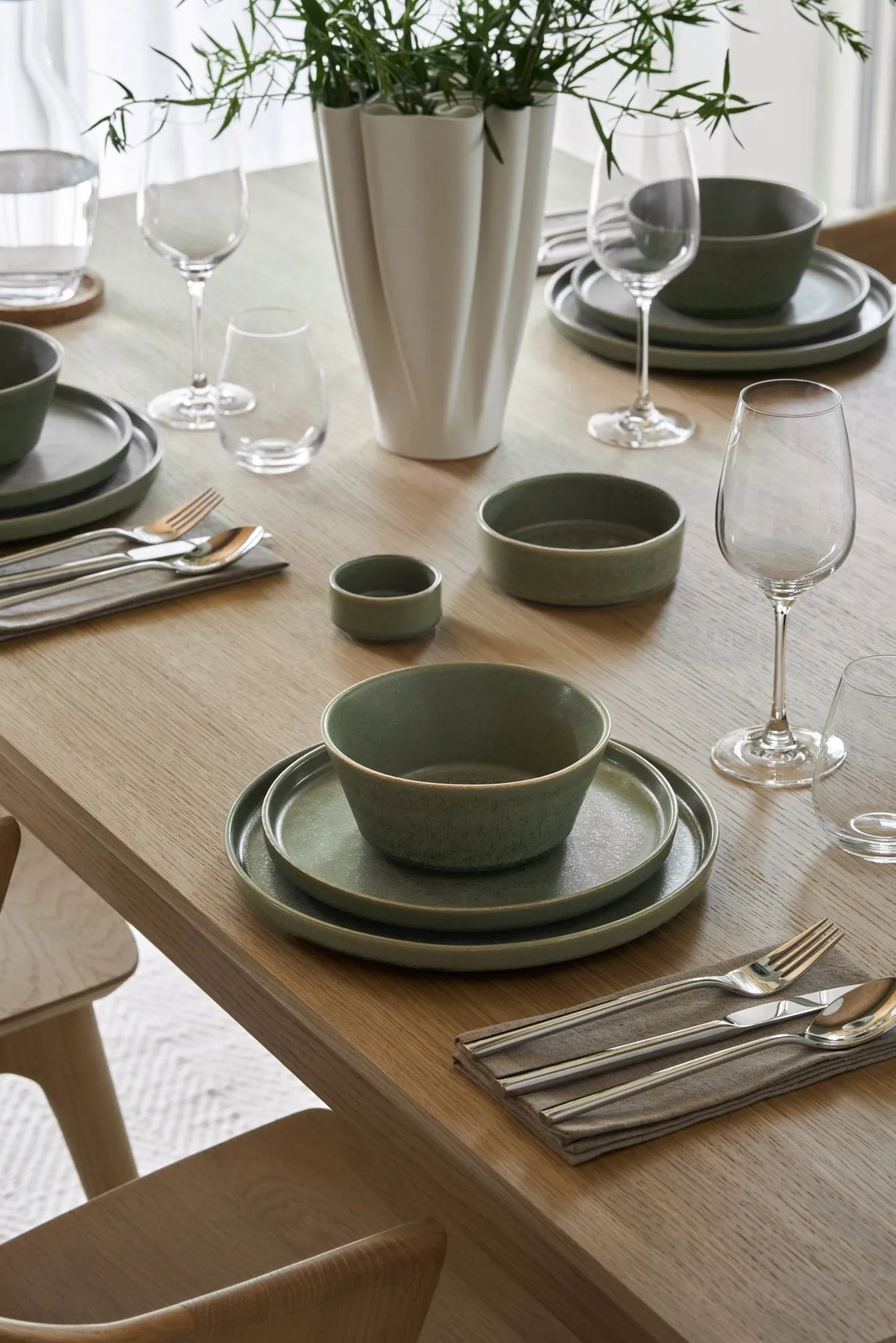 Clay dinerbord, Groen, Ø26 cm Scandi Living