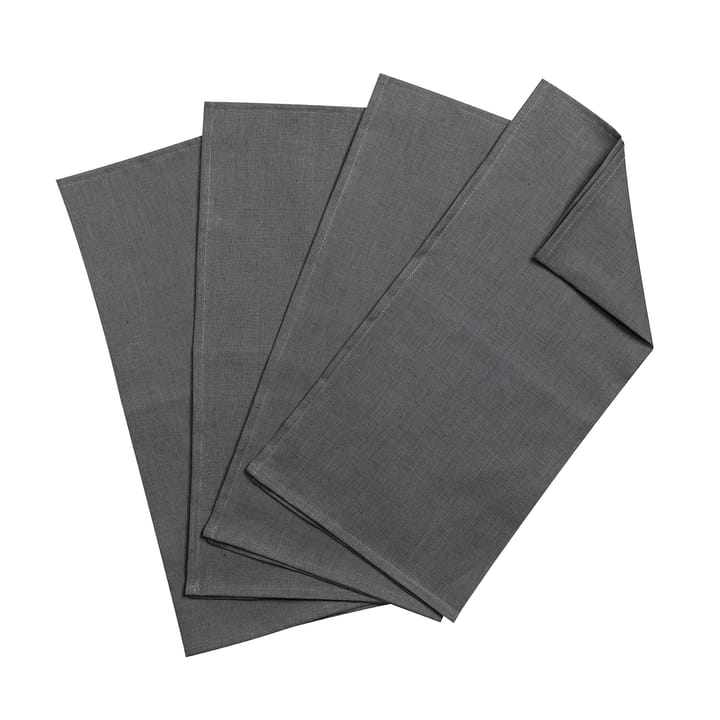 Clean servetten 45 x 45 cm 4-pack - charcoal - Scandi Living