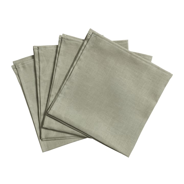 Clean servetten 45 x 45 cm 4-pack - dusty green - Scandi Living