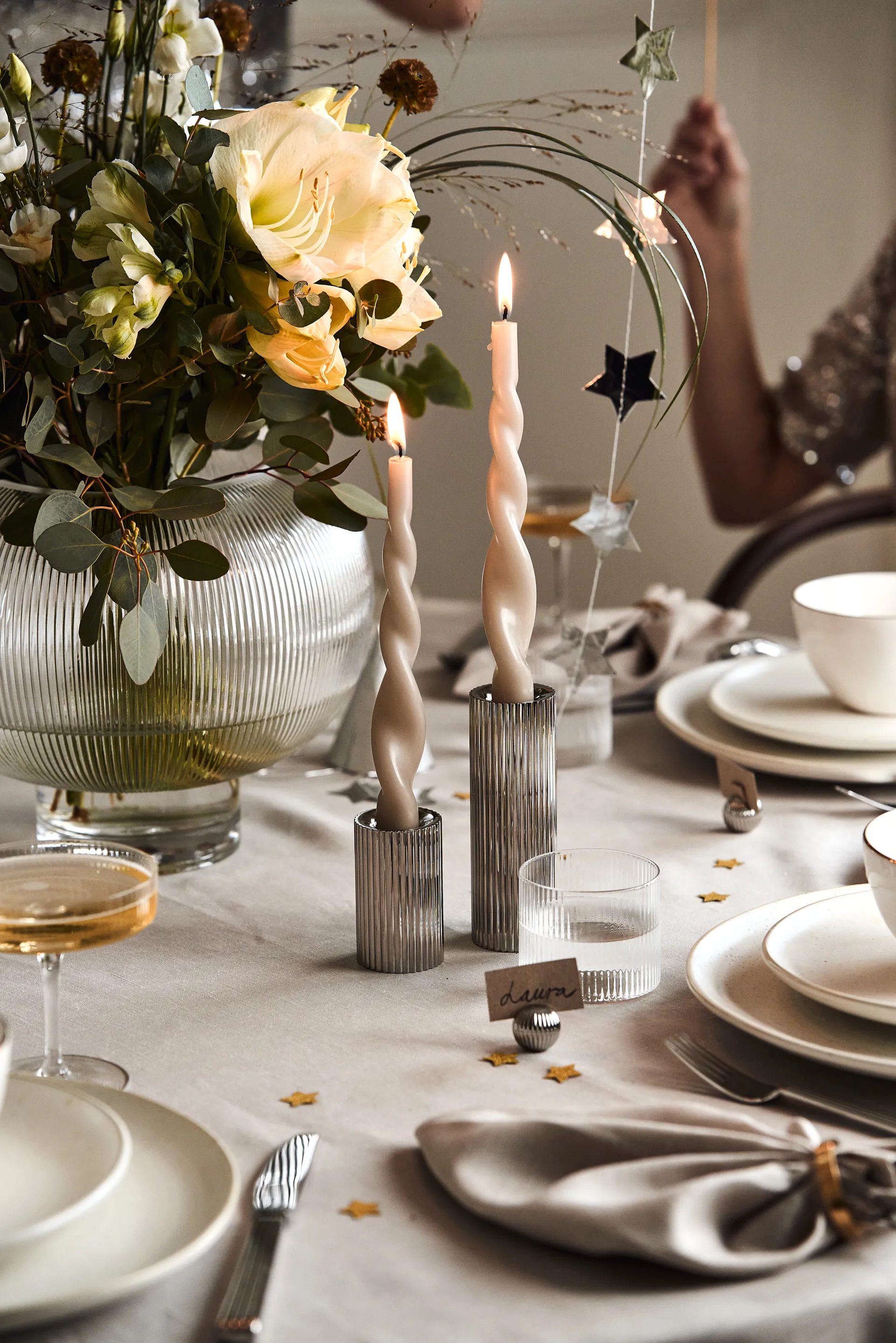 Clean servetten 45 x 45 cm 4-pack, Greige Scandi Living