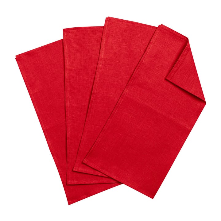 Clean servetten 45 x 45 cm 4-pack - Red - Scandi Living