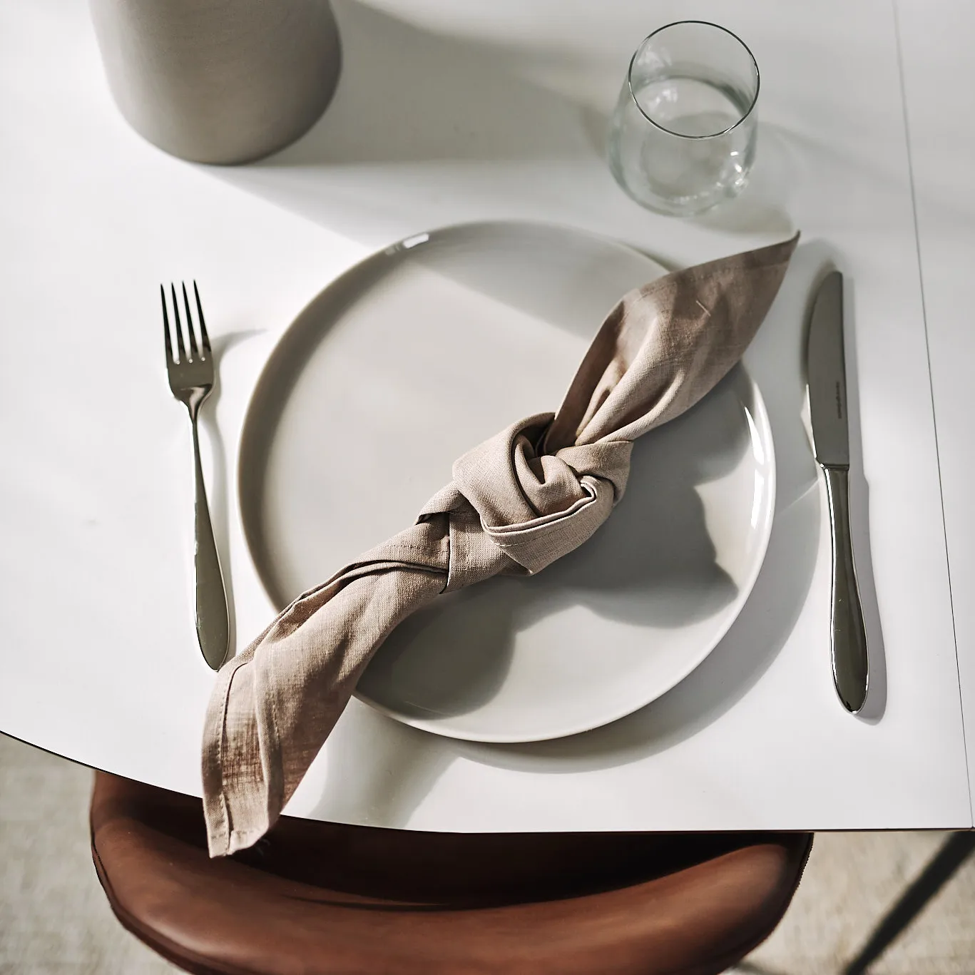 Clean servetten 45 x 45 cm 4-pack, sand Scandi Living