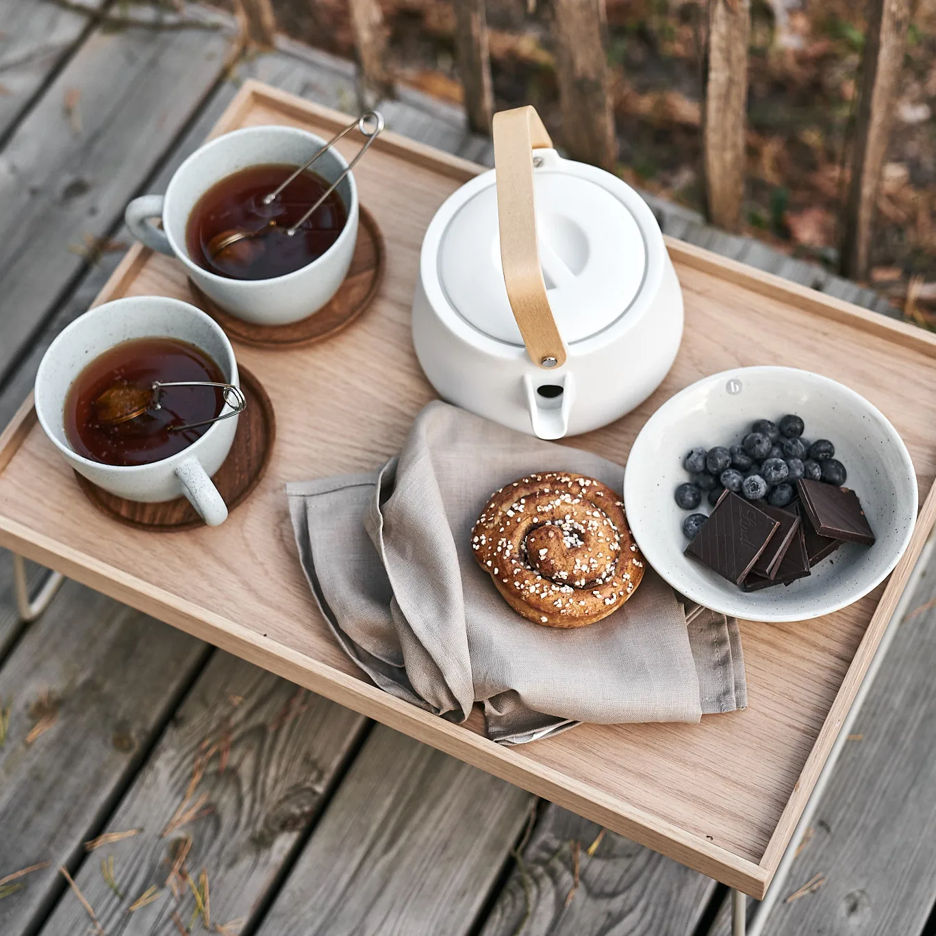 Clean servetten 45 x 45 cm 4-pack, sand Scandi Living