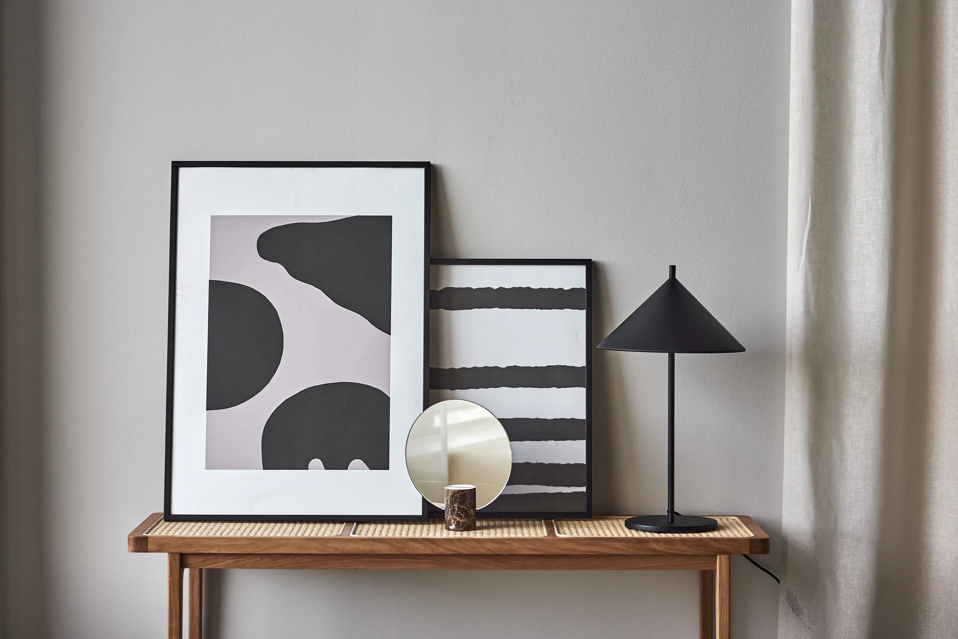 Contour poster grijs, 50x70 cm Scandi Living