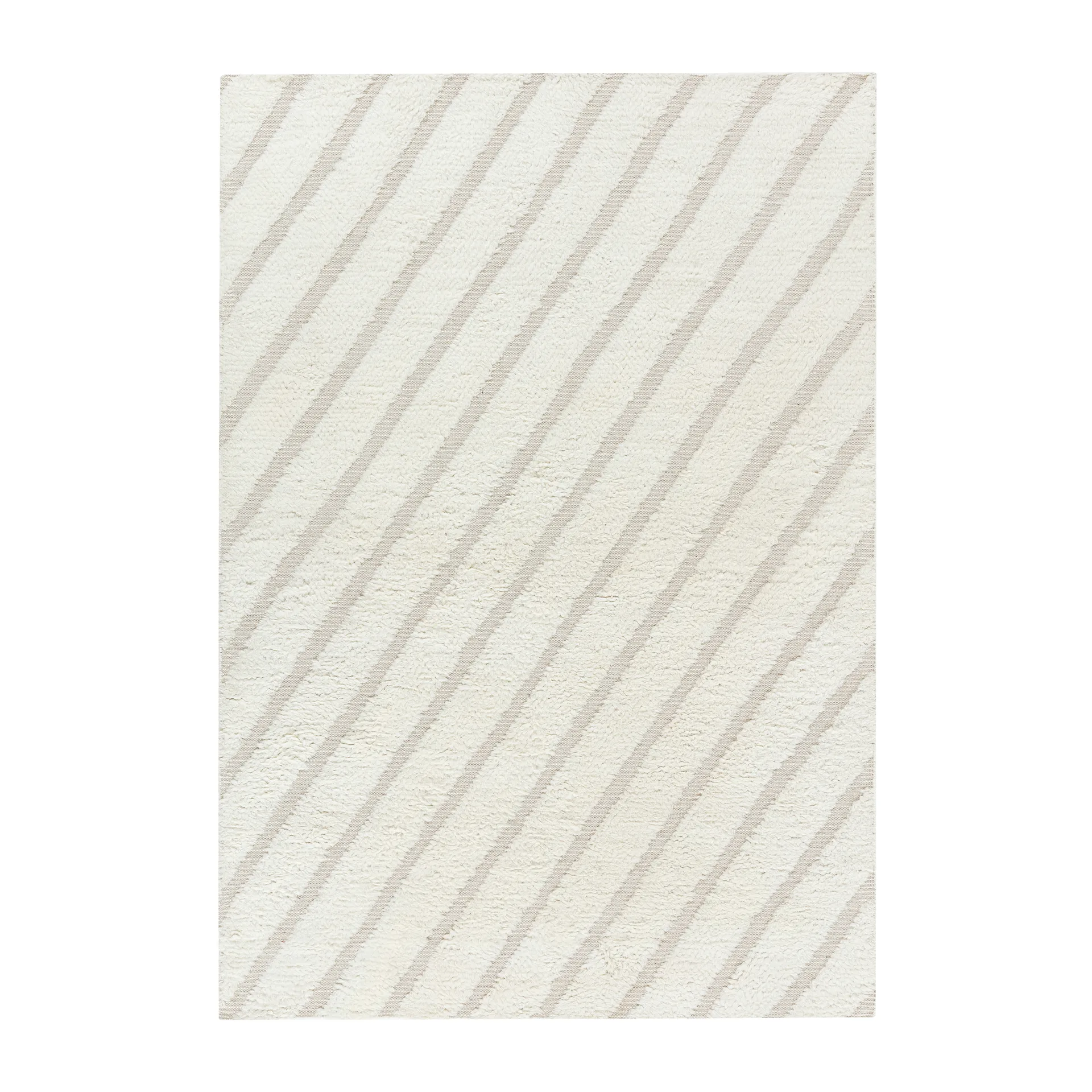 Cozy line wollen vloerkleed natuurwit, 170x240 cm Scandi Living
