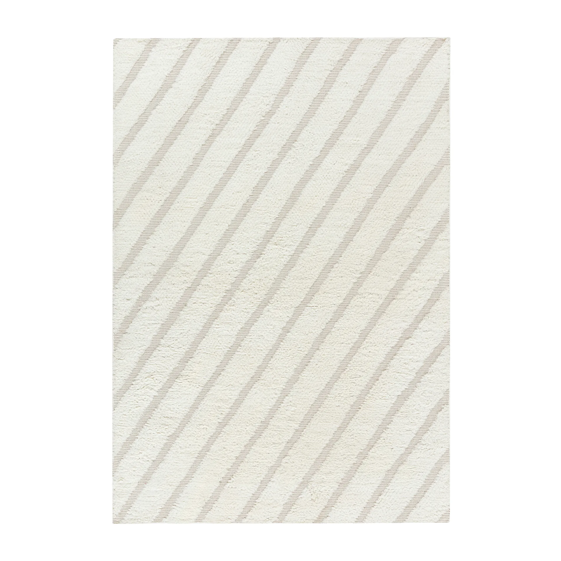 Cozy line wollen vloerkleed natuurwit, 200x300 cm Scandi Living