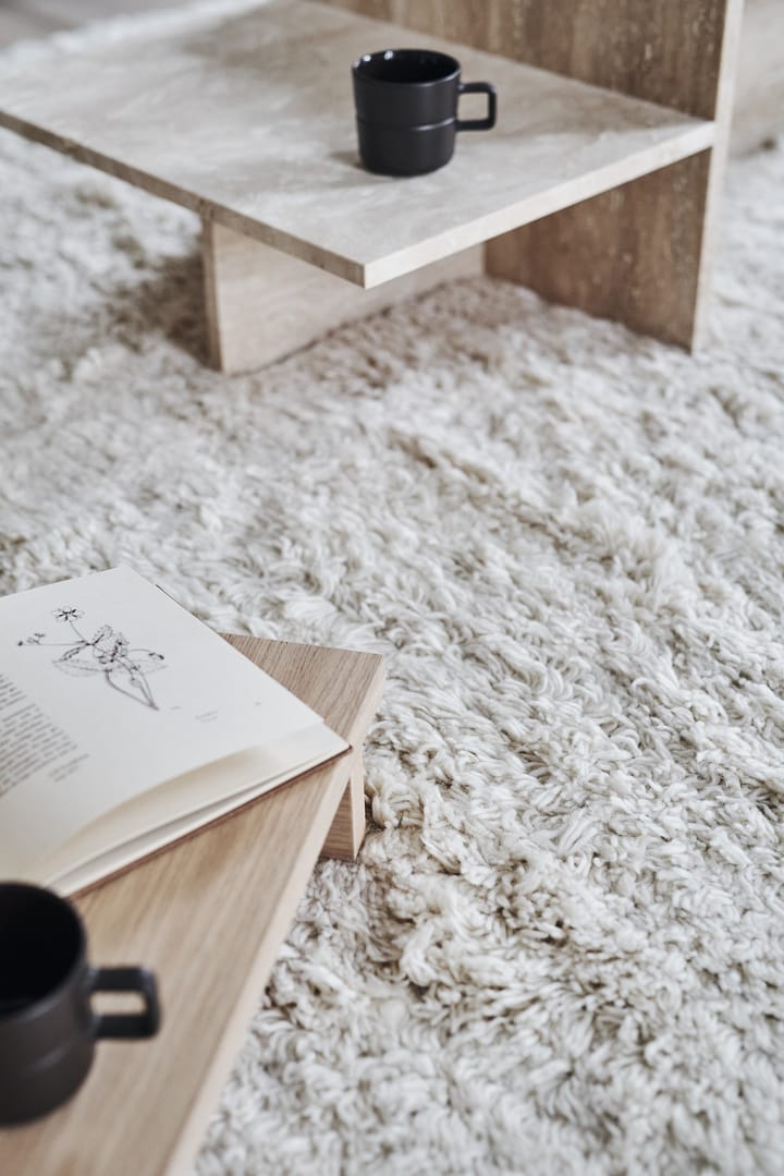 Cozy wollen vloerkleed natuurwit, 200x300 cm Scandi Living
