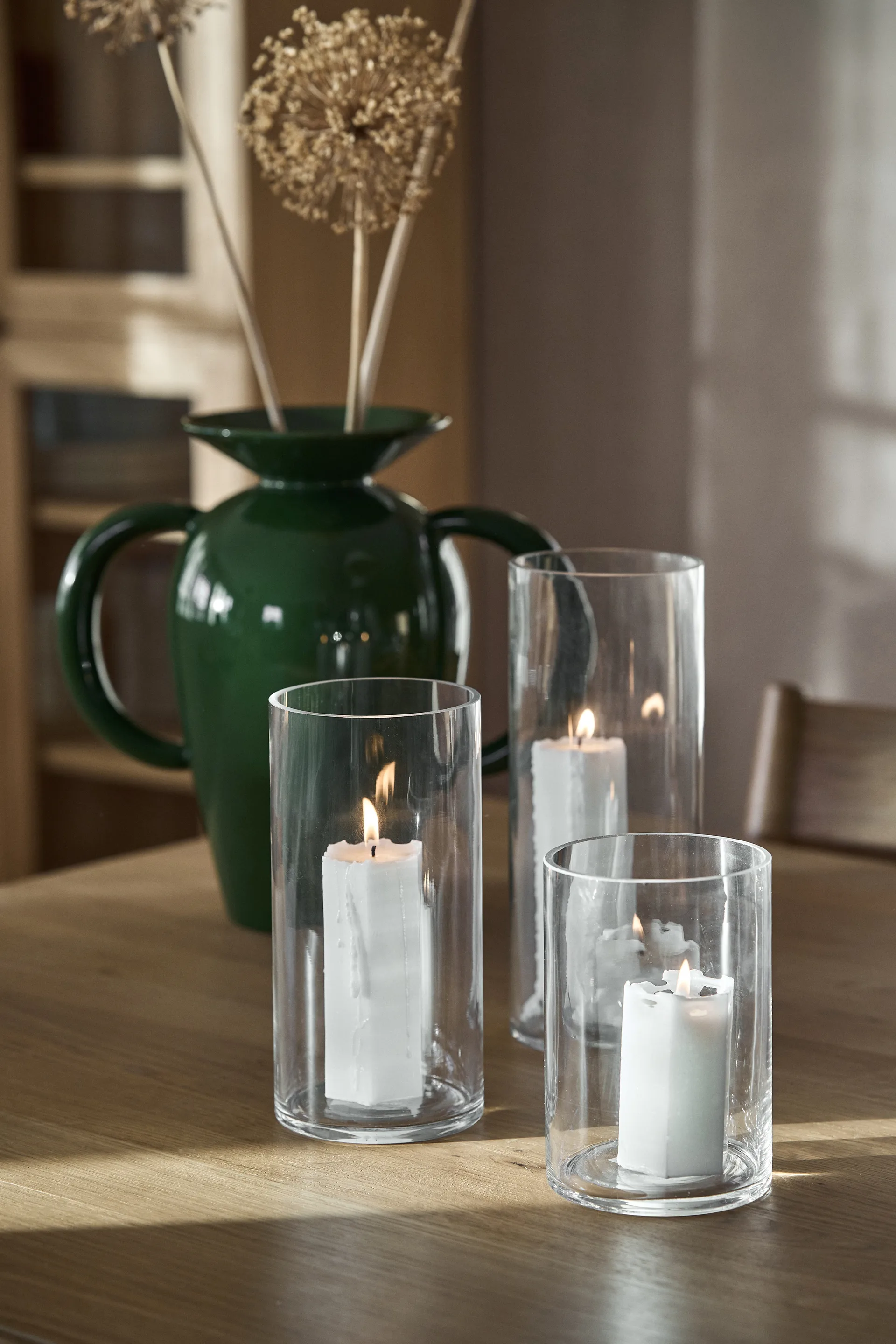 Cylinder vaas Ø10x15 cm, Helder Scandi Living
