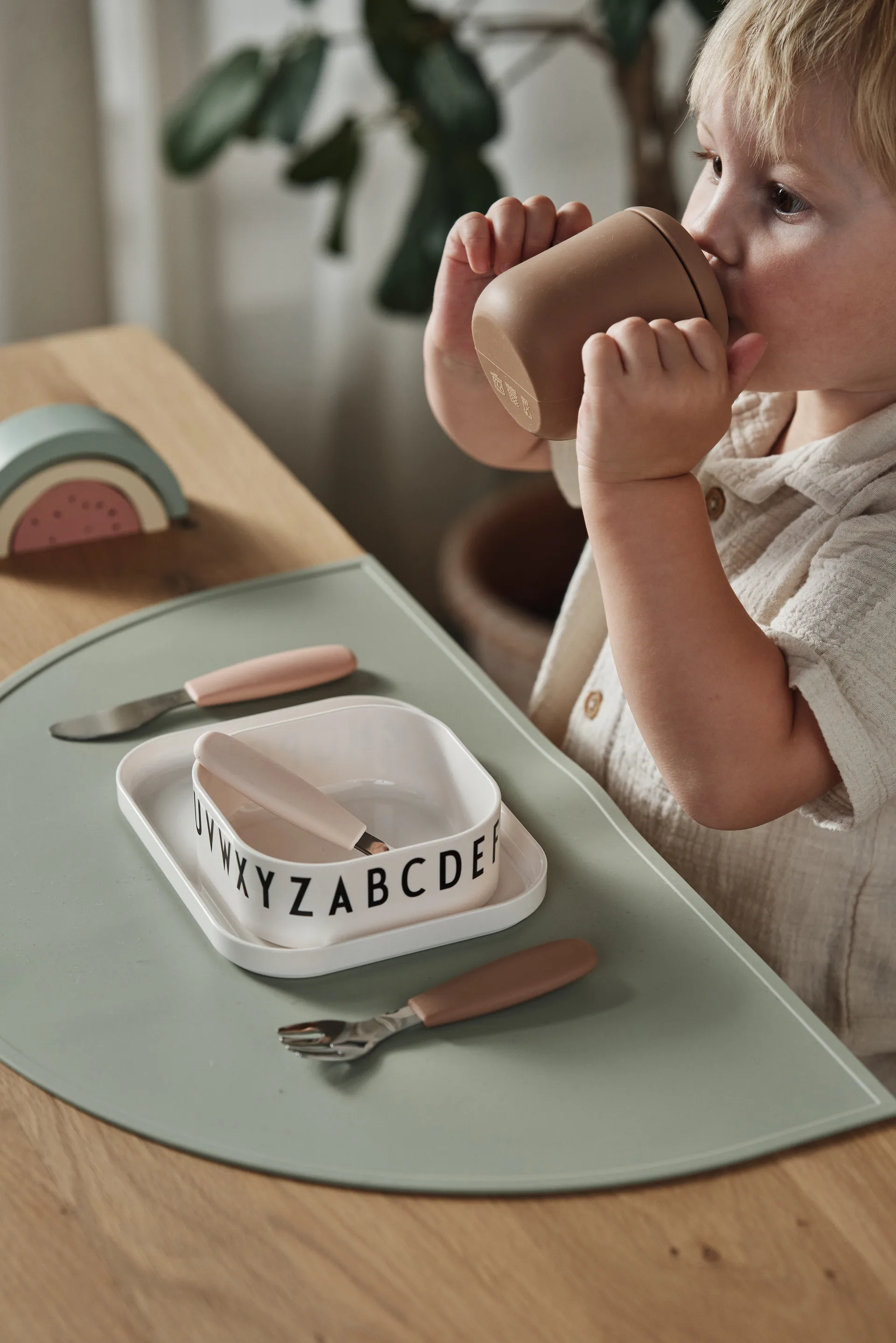 Dine bestekset siliconen 3-delig, Blush Scandi Living