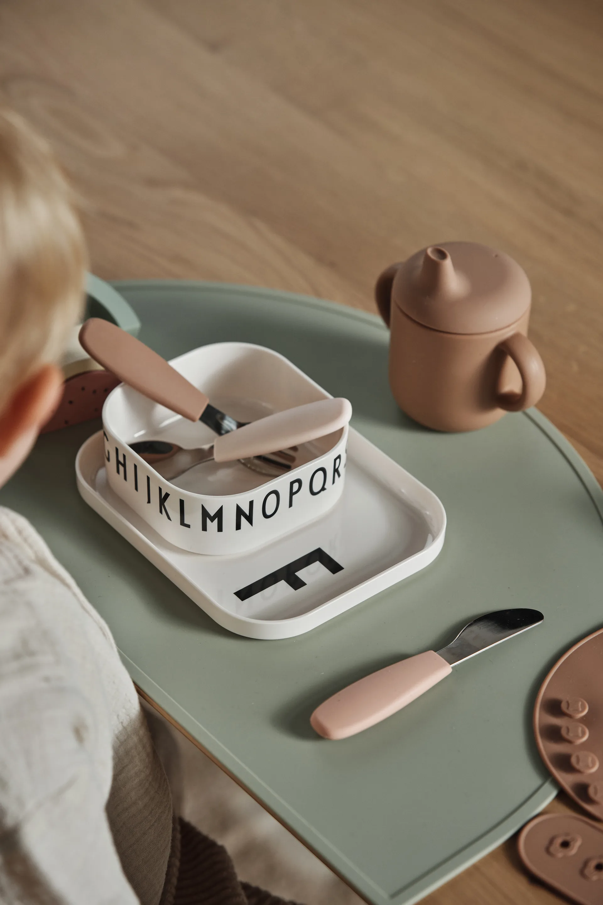 Dine bestekset siliconen 3-delig, Blush Scandi Living