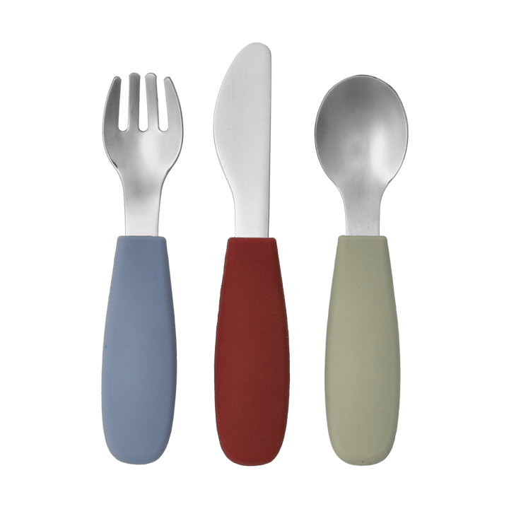 Dine bestekset siliconen 3-delig - Green-blue - Scandi Living