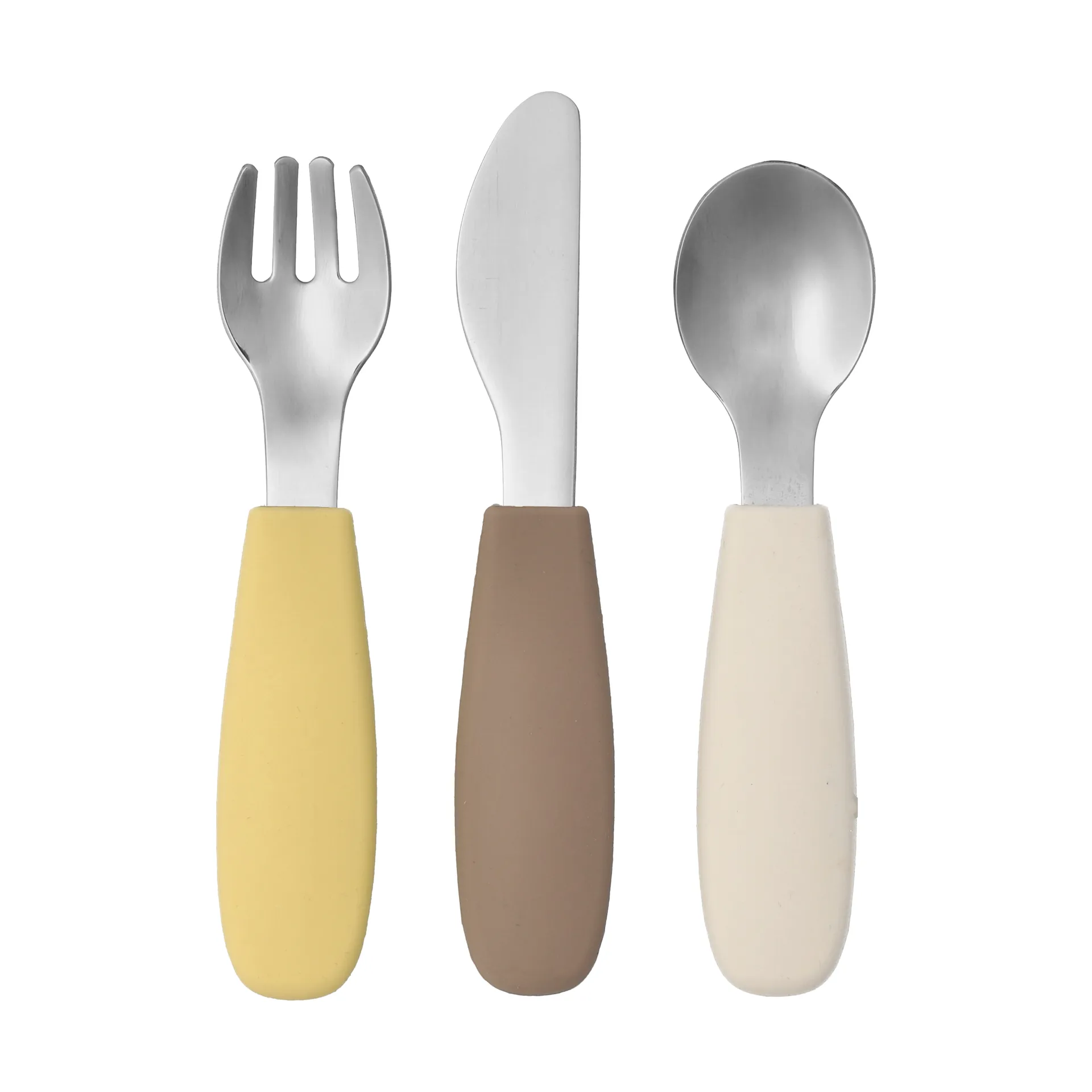Dine bestekset siliconen 3-delig, Taupe Scandi Living