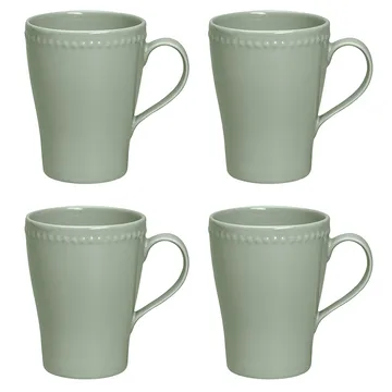 Dots mok 35 cl 4 stuks - Groen - Scandi Living