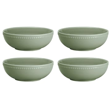 Dots ontbijtkom 60 cl 4 stuks - Groen - Scandi Living
