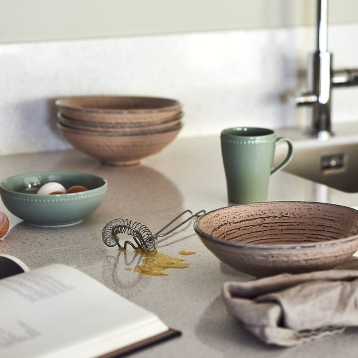 Dots ontbijtkom 60 cl 4 stuks, Groen Scandi Living