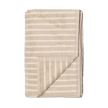 Drift badhanddoek 100x150 cm - Beige-wit - Scandi Living