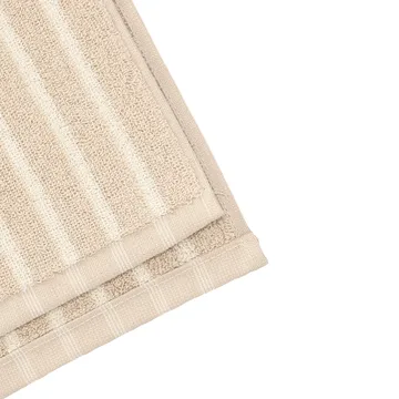 Drift badhanddoek 100x150 cm - Beige-wit - Scandi Living