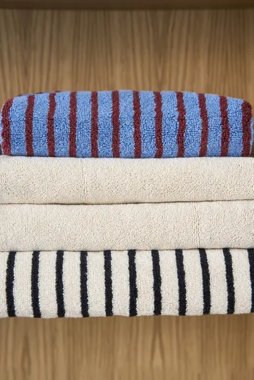 Drift badhanddoek 100x150 cm - Wit-zwart - Scandi Living