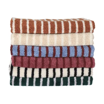 Drift badhanddoek 100x150 cm - Wit-zwart - Scandi Living