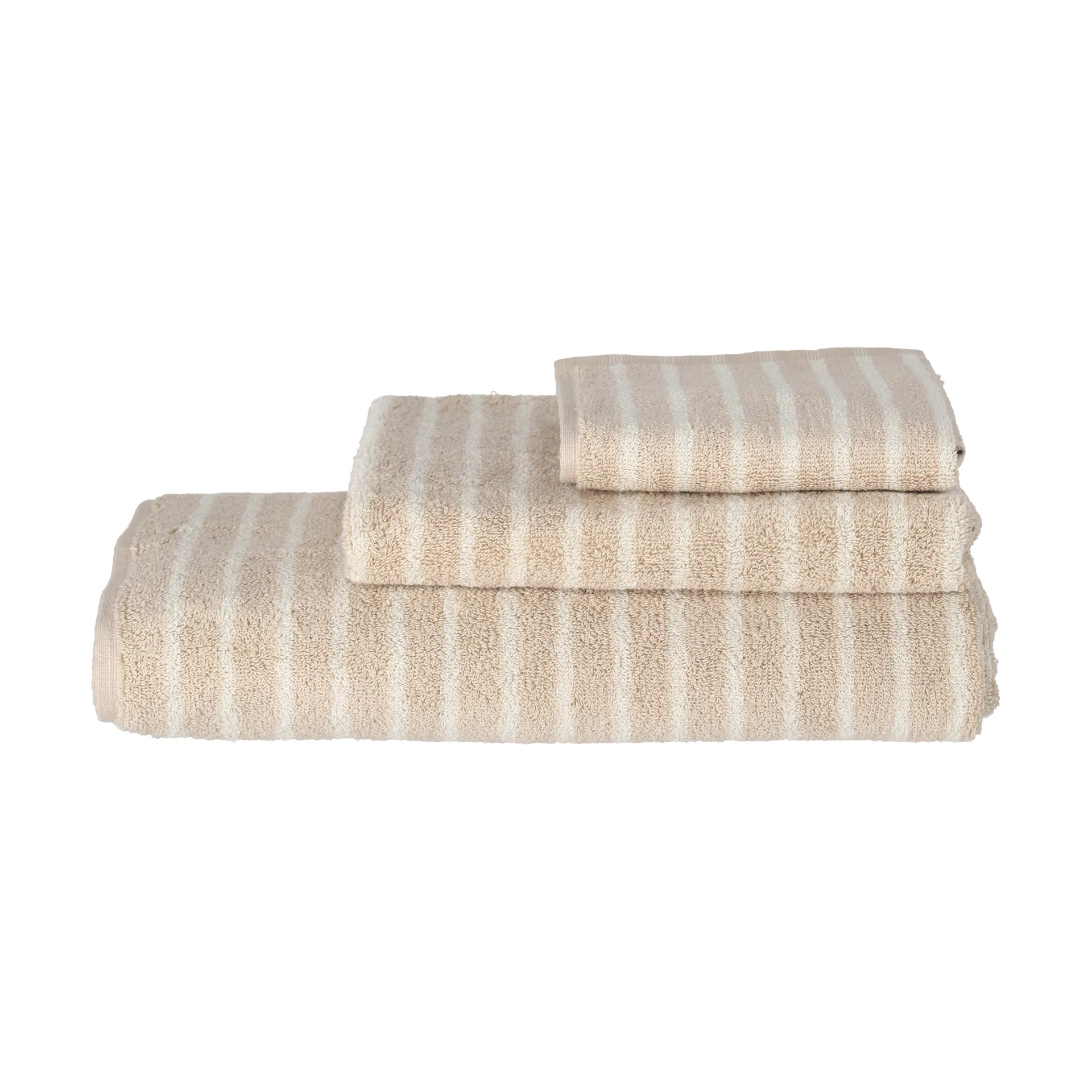 Drift badhanddoek 70x140 cm, Beige-wit Scandi Living