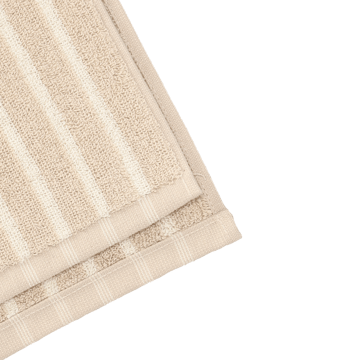 Drift badhanddoek 70x140 cm - Beige-wit - Scandi Living