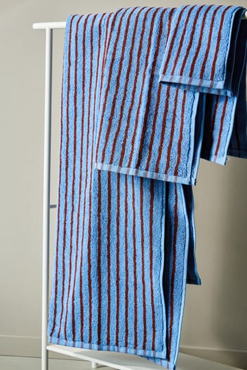 Drift badhanddoek 70x140 cm - Blauw-rood - Scandi Living