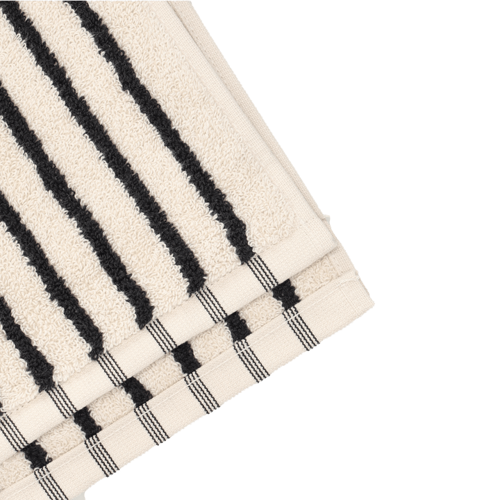 Drift badhanddoek 70x140 cm, Wit-zwart Scandi Living