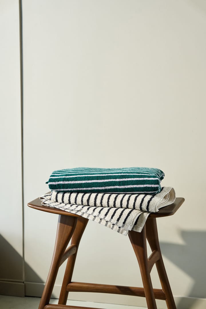 Drift badhanddoek 70x140 cm, Wit-zwart Scandi Living