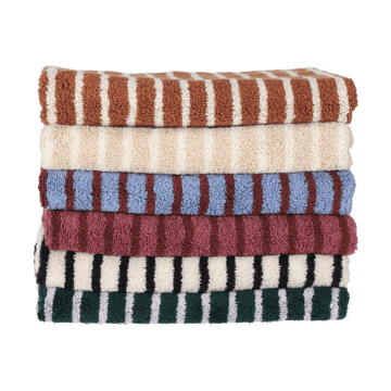 Drift badhanddoek 70x140 cm - Wit-zwart - Scandi Living