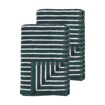 Drift badhanddoeken 100x150 cm 2-pack - Groen-paars - Scandi Living
