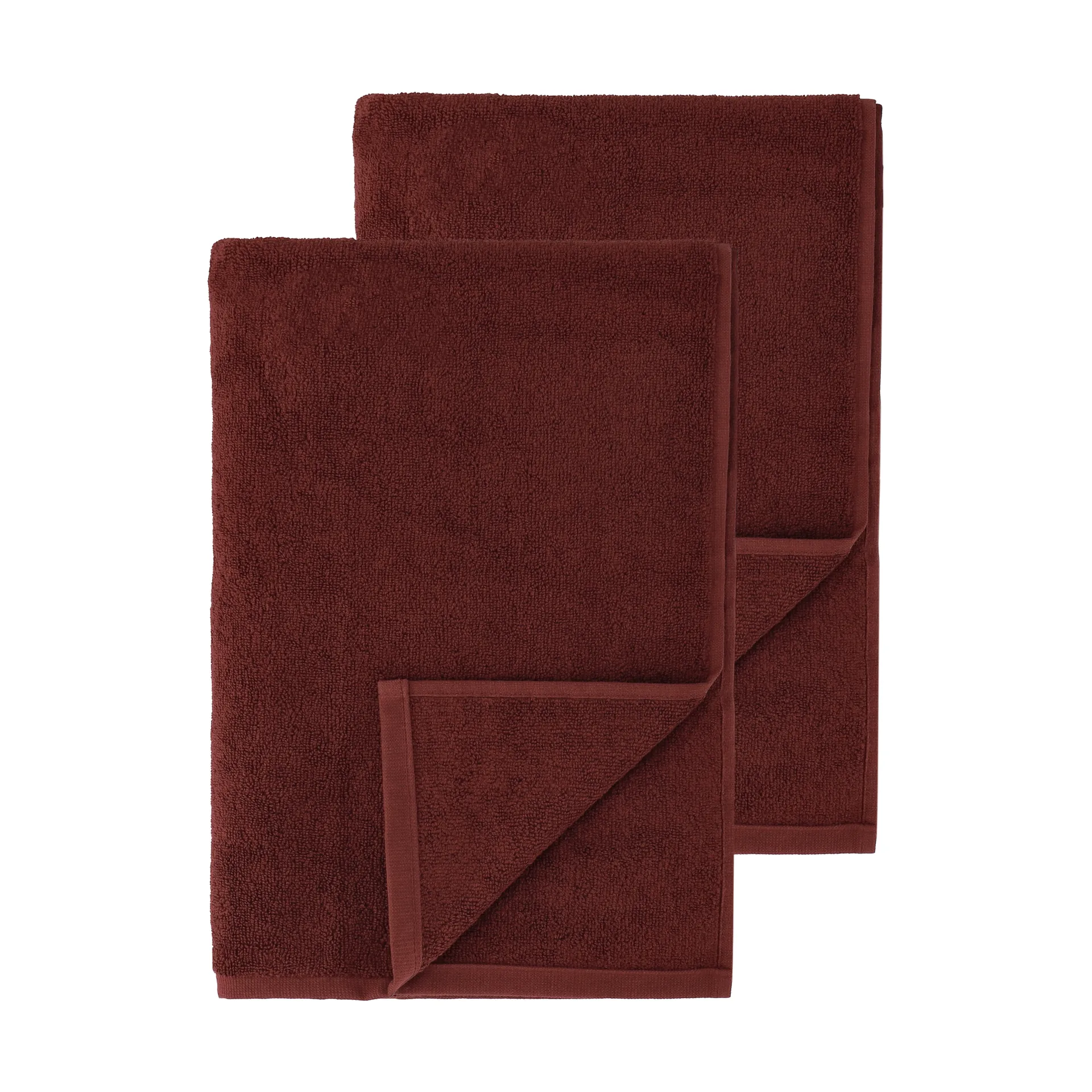 Drift badhanddoeken 100x150 cm 2-pack - Rood,  Scandi Living