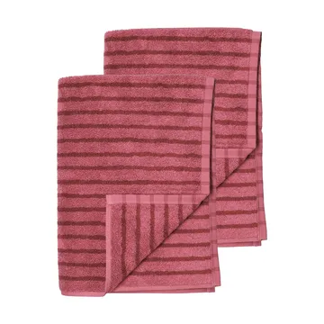 Drift badhanddoeken 100x150 cm 2-pack - Roze-rood - Scandi Living