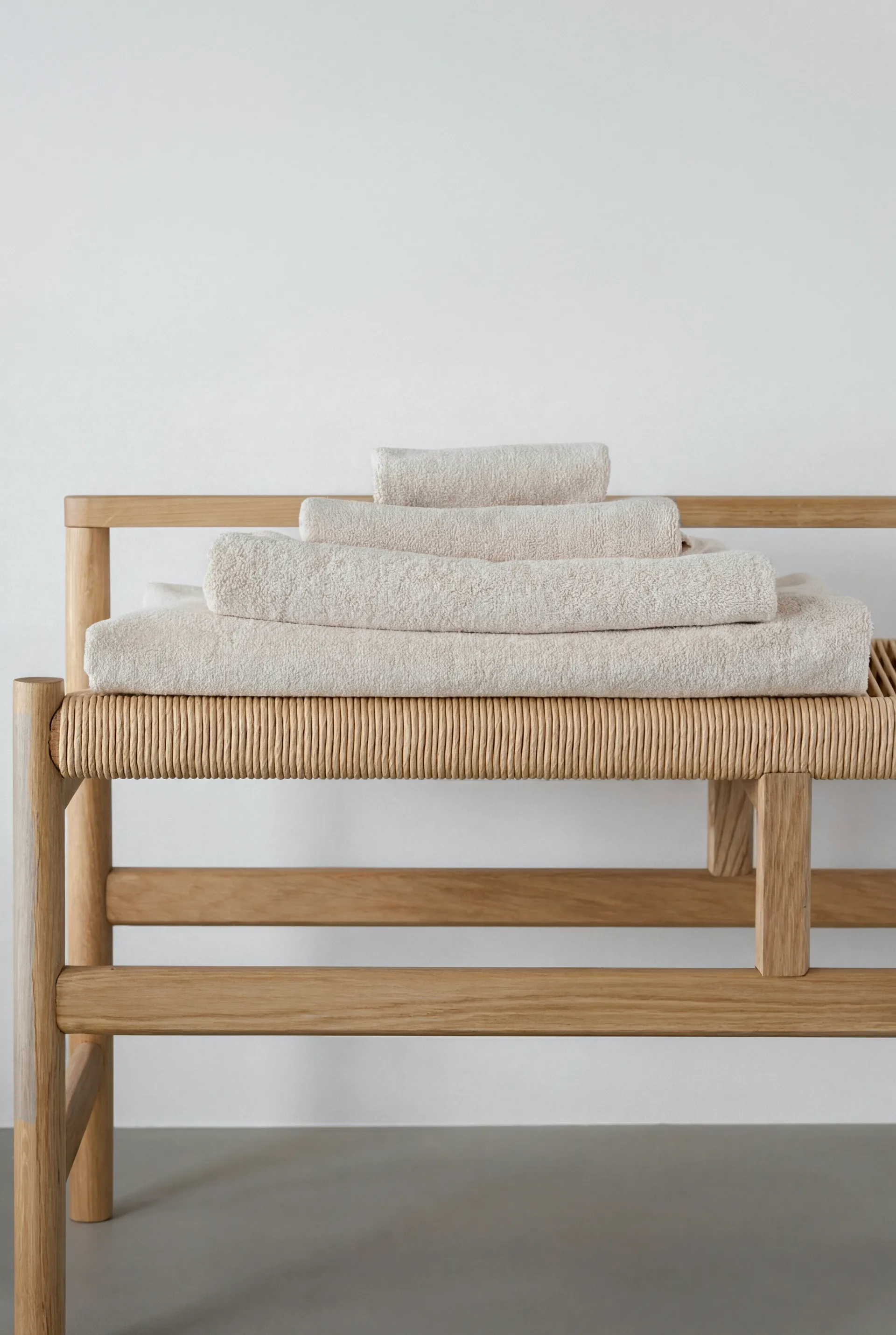 Drift badhanddoeken 100x150 cm 2-pack - Wit,  Scandi Living