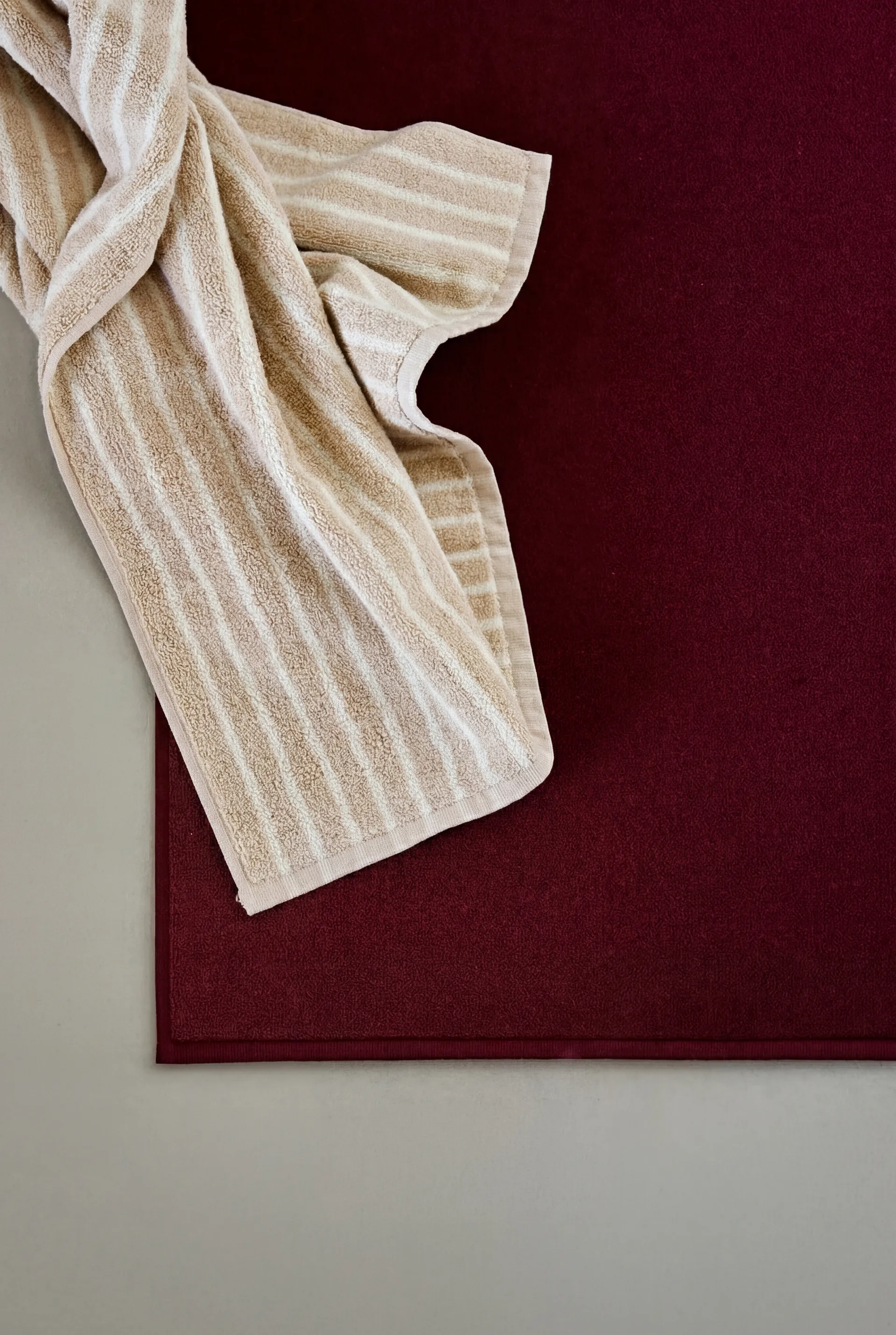 Drift badmat 50x70 cm, Rood Scandi Living