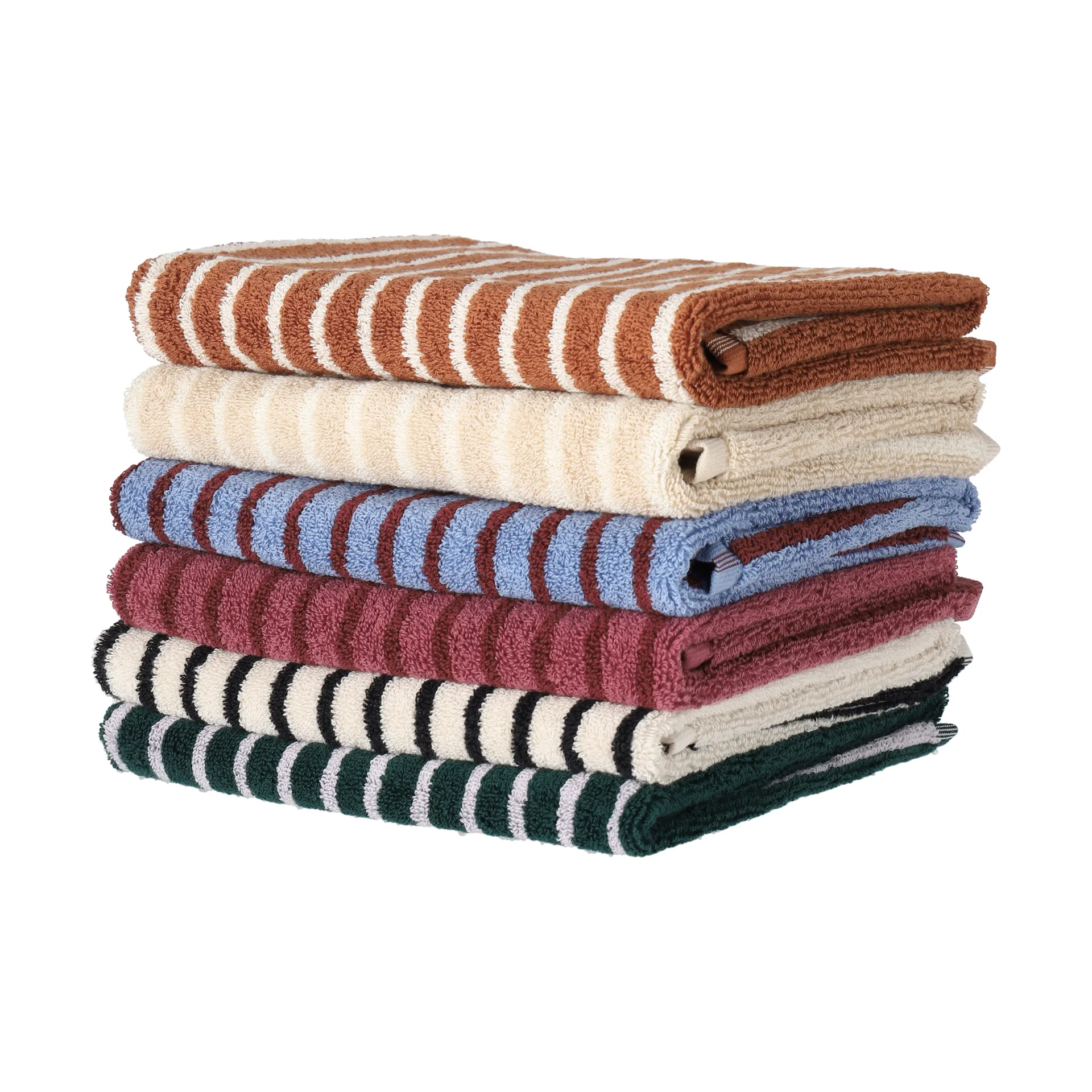 Drift badmat 50x70cm, Blauw-rood Scandi Living
