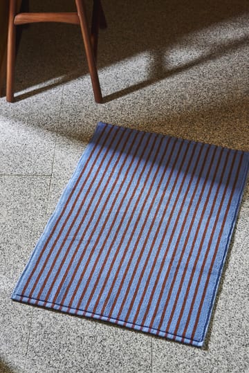 Drift badmat 50x70cm - Blauw-rood - Scandi Living