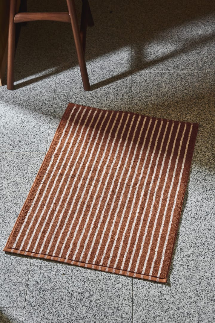 Drift badmat 50x70cm, Bruin-wit Scandi Living