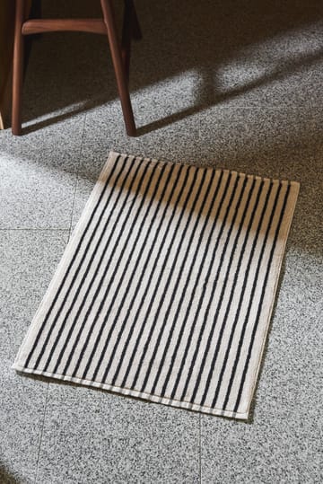 Drift badmat 50x70cm - Wit-zwart - Scandi Living